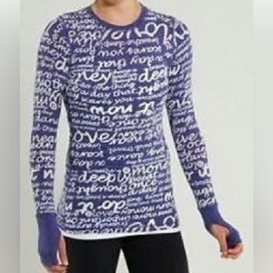 Lululemon Manifesto Long Sleeve Tee size 12 VGUC